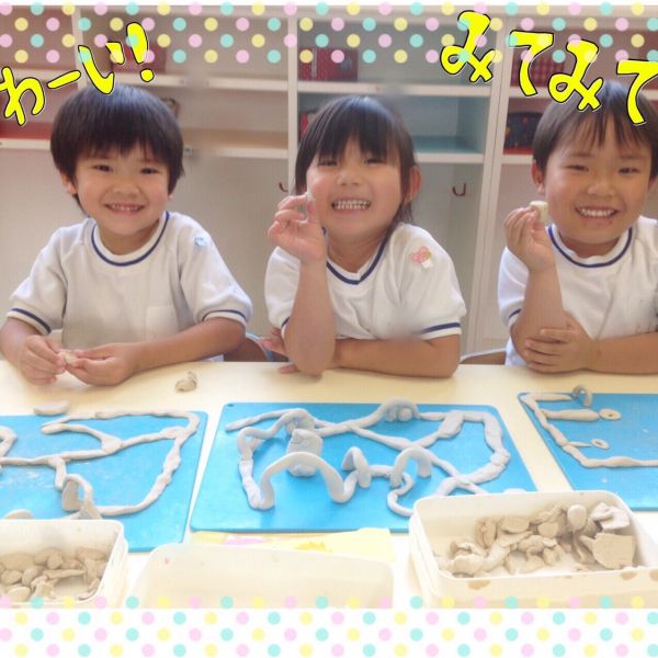 粘土遊びだぁーいすき♡★千里